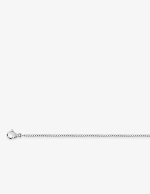 Collier chaine acier gris maille gourmette SO OR