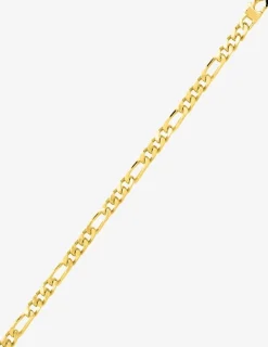 Collier chaine figaro plaqué or 5mm de largeur SO OR