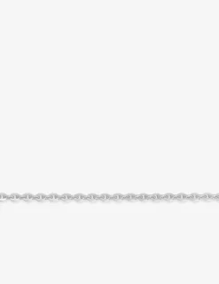Collier chaine forçat miroir en argent 925 ‰ rhodié SO OR