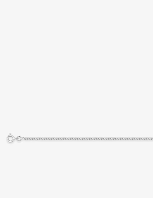 Collier chaine gourmette en argent 925 ‰ rhodié 2,10 mm de largeur SO OR