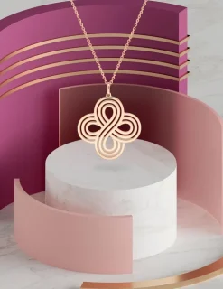 Collier Chance or rose 750‰ SO OR