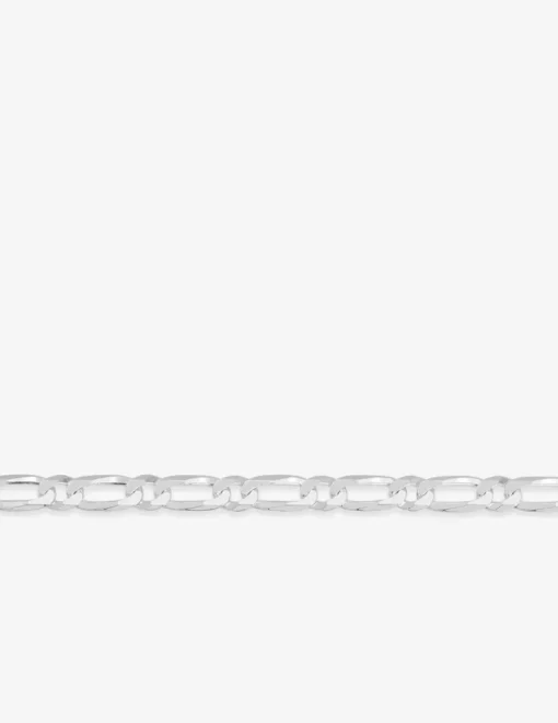 Collier chaîne alternée 1+1 5 mm argent 925‰ rhodié SO OR