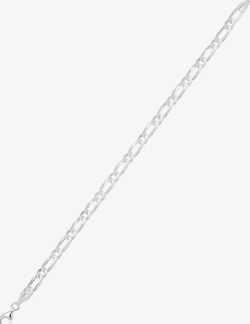 Collier chaîne alternée 1+1 5 mm argent 925‰ rhodié SO OR