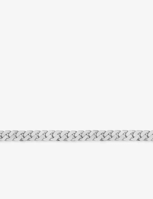 Collier chaîne en argent 925 ‰ rhodié  4mm SO OR