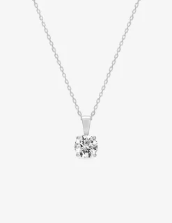 Collier chaîne forçat argent 925 ‰ rhodié avec oxyde de zirconium 7,5 mm SO OR