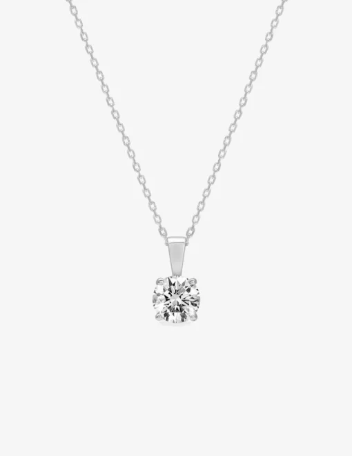 Collier chaîne forçat argent 925 ‰ rhodié avec oxyde de zirconium 7,5 mm SO OR