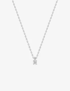 Collier chaîne forçat argent 925 ‰ rhodié avec oxyde de zirconium 3 mm SO OR
