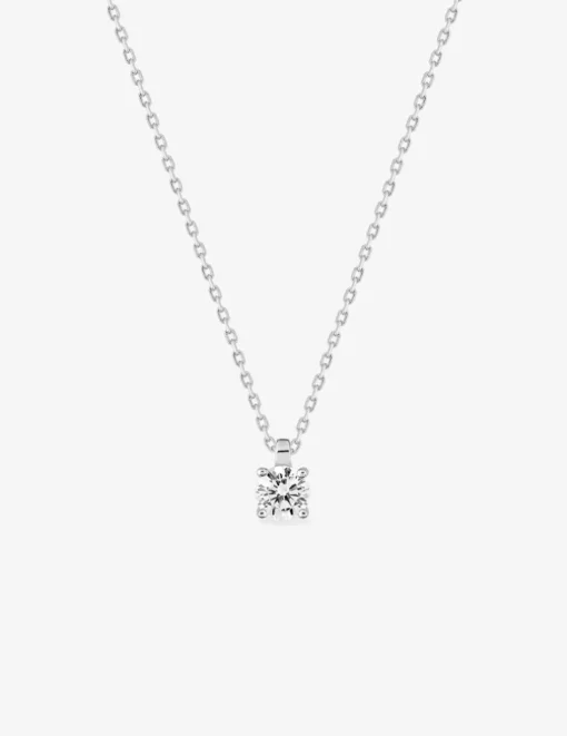 Collier chaîne forçat argent 925 ‰ rhodié avec oxyde de zirconium 5,5 mm SO OR