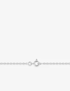 Collier chaîne forçat diamanté or blanc 750‰ 1,65 mm SO OR