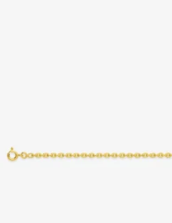 Collier chaîne forçat diamantée 2,50 mm plaqué or SO OR