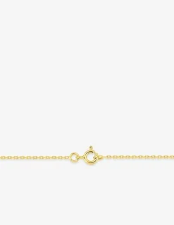 Collier chaîne forçat diamantée 1,30 mm plaqué or SO OR