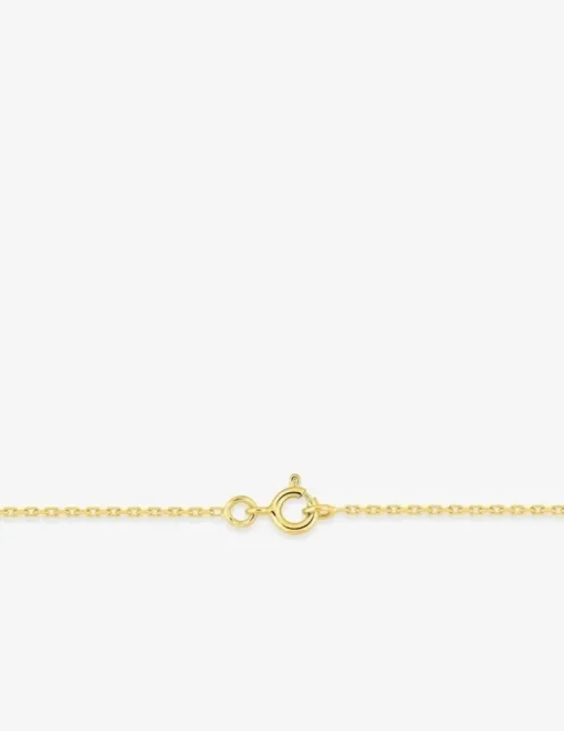 Collier chaîne forçat diamantée 1,30 mm plaqué or SO OR