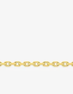 Collier chaîne forçat diamantée 1,90 mm plaqué or SO OR