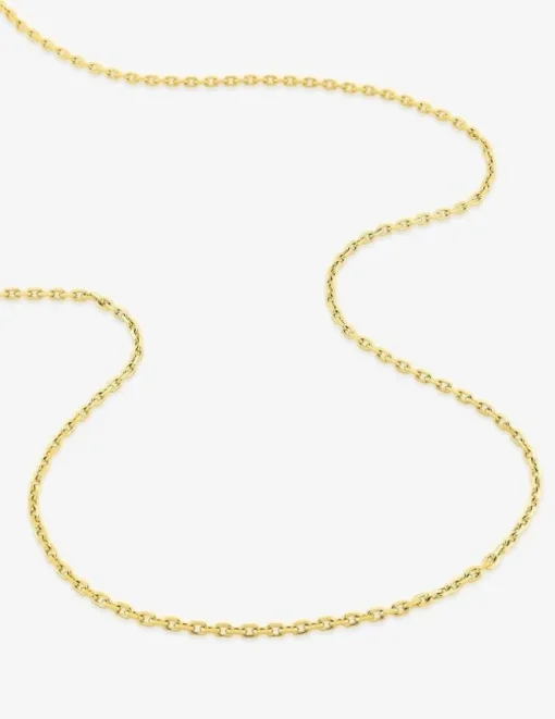 Collier chaîne forçat diamantée 1,90 mm plaqué or SO OR