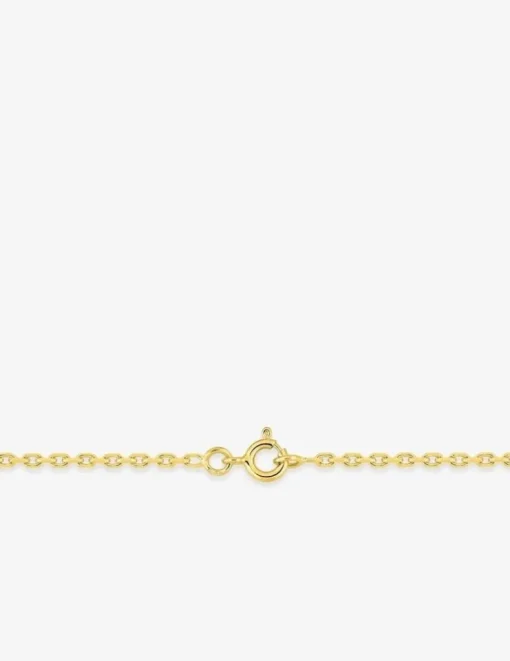Collier chaîne forçat diamantée 1,90 mm plaqué or SO OR