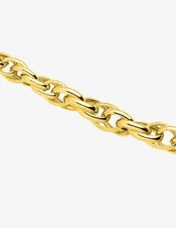 Collier chaîne forçat double 6 mm or jaune 750‰ SO OR