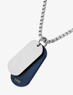 Collier chaîne forçat et plaques GI acier SO OR