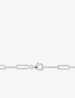 Collier chaîne forçat rectangle 2,5 mm argent 925‰ rhodié SO OR