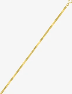 Collier chaîne gourmette diamantée 2,75 mm plaqué or SO OR
