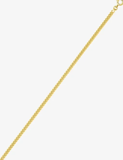 Collier chaîne gourmette diamantée 2,75 mm plaqué or SO OR