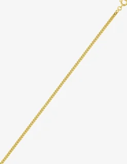 Collier chaîne gourmette diamantée 2,40 mm plaqué or SO OR