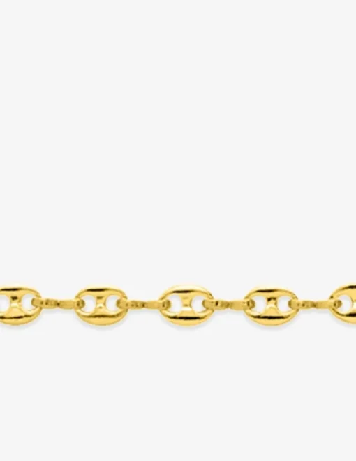 Collier chaîne grain de café plaqué or SO OR