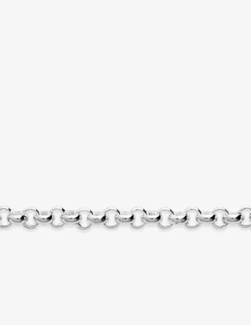 Collier chaîne jaseron argent 925‰ rhodié 3 mm SO OR