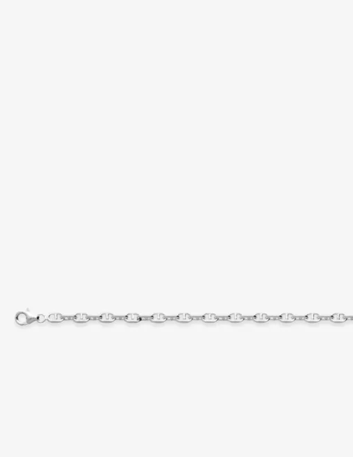 Collier chaîne marine 4 mm argent 925‰ rhodié SO OR