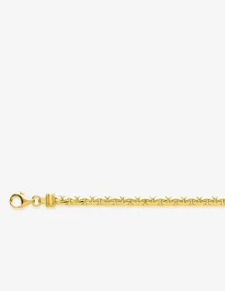 Collier chaîne plaqué or, maille haricot SO OR