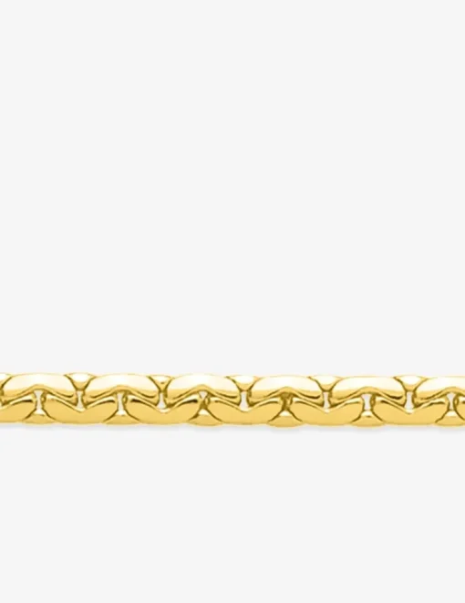 Collier chaîne plaqué or, maille haricot SO OR