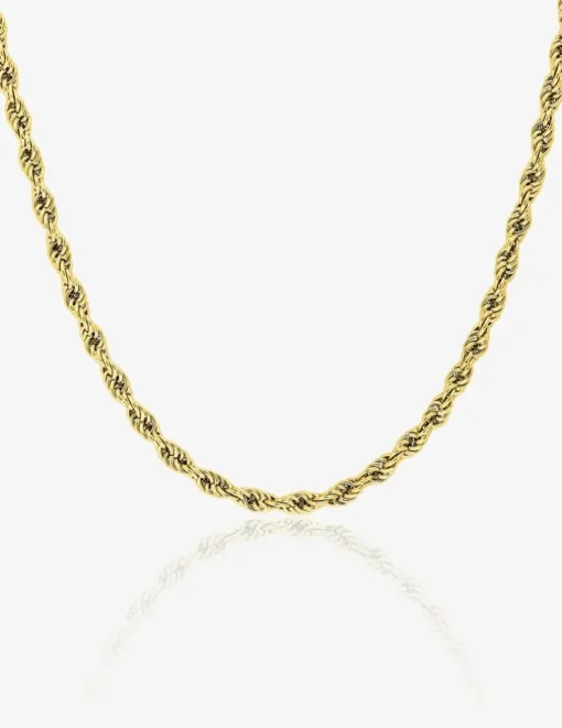 Collier chaîne singapour en acier doré SO OR