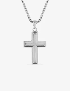 Collier croix acier SO OR