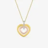 Collier cœur 3 ors 750 ‰ et oxyde de zirconium SO OR