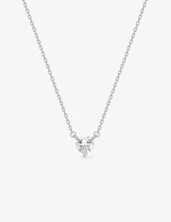 Collier cœur en argent 925 ‰ rhodié SO OR