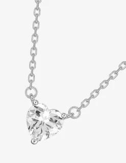 Collier cœur en argent 925 ‰ rhodié SO OR