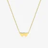 Collier cœur en or jaune 375‰ SO OR
