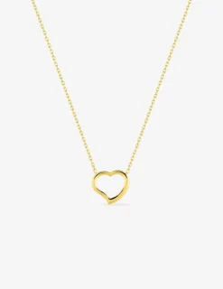 Collier cœur or jaune 375 ‰ SO OR