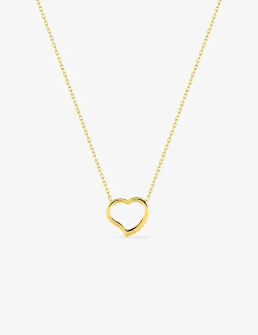Collier cœur or jaune 375 ‰ SO OR