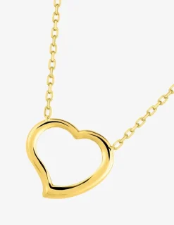 Collier cœur or jaune 375 ‰ SO OR