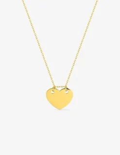 Collier cœur or jaune 375 ‰ SO OR