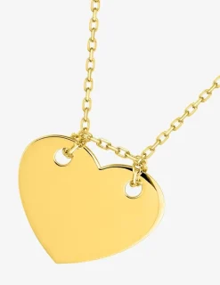 Collier cœur or jaune 375 ‰ SO OR