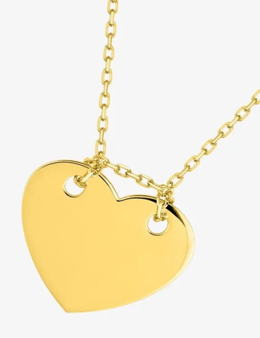 Collier cœur or jaune 375 ‰ SO OR