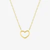 Collier cœur or jaune 375‰ SO OR
