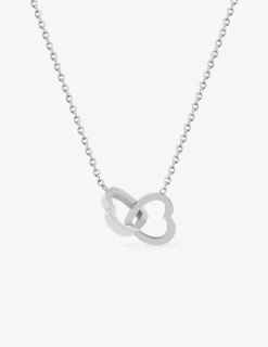 Collier cœurs entremêlés acier SO OR
