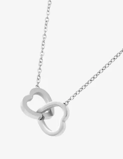 Collier cœurs entremêlés acier SO OR