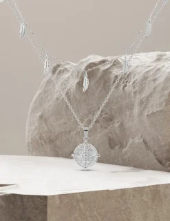 Collier double rangs fantaisie en acier SO OR