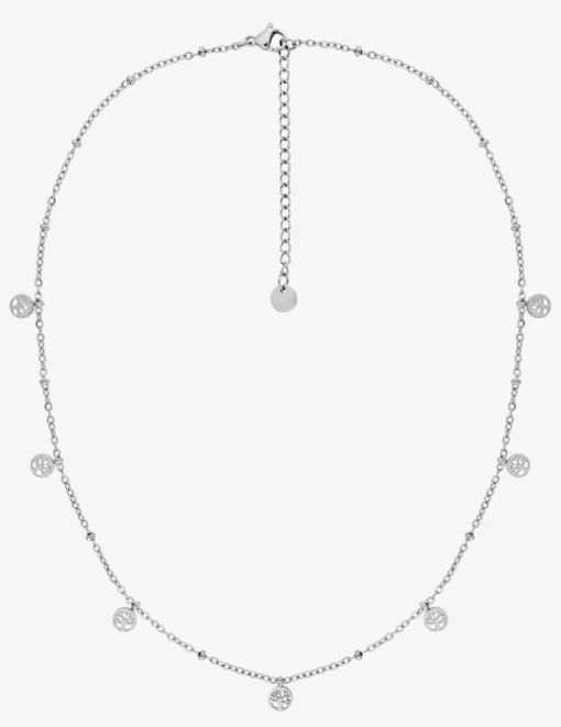 Collier en acier, breloques arbre de vie SO OR
