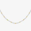 Collier en acier doré et perles synthétiques SO OR