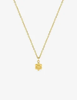Collier en acier doré, pendentif fantaisie SO OR