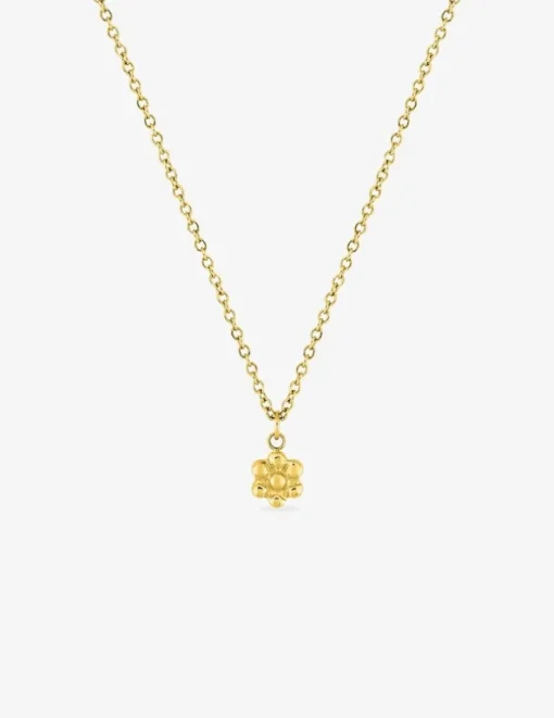 Collier en acier doré, pendentif fantaisie SO OR